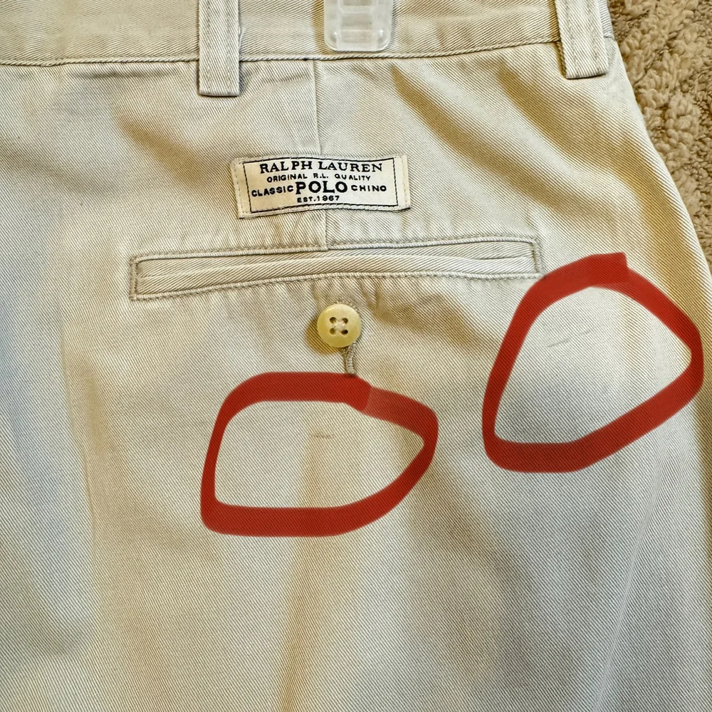 Polo by Ralph Lauren Beige Hammond Pants Size 36x30 100% Cotton